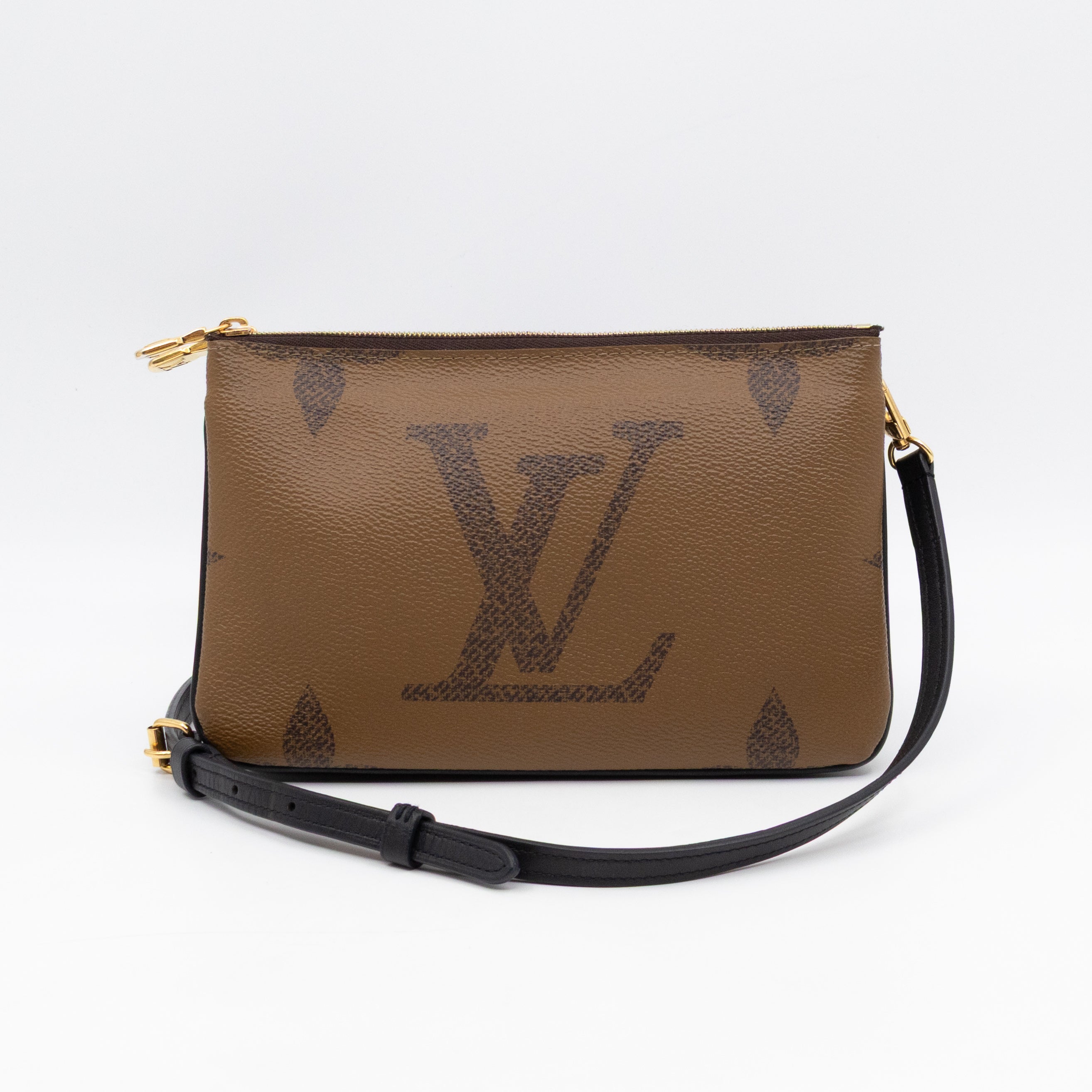 Double Zip Pochette Monogram Giant Reverse