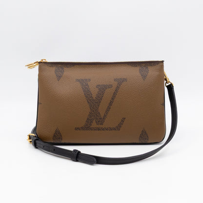 Double Zip Pochette Monogram Giant Reverse