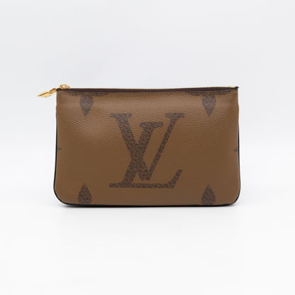 Double Zip Pochette Monogram Giant Reverse