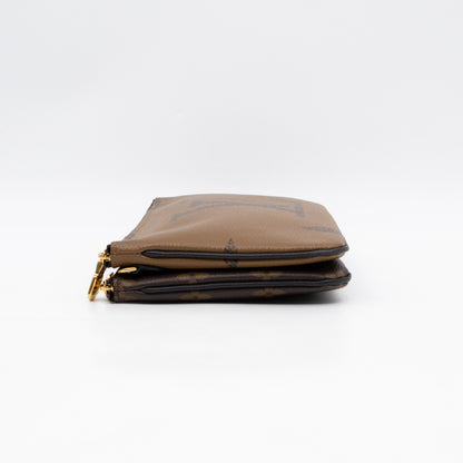 Double Zip Pochette Monogram Giant Reverse
