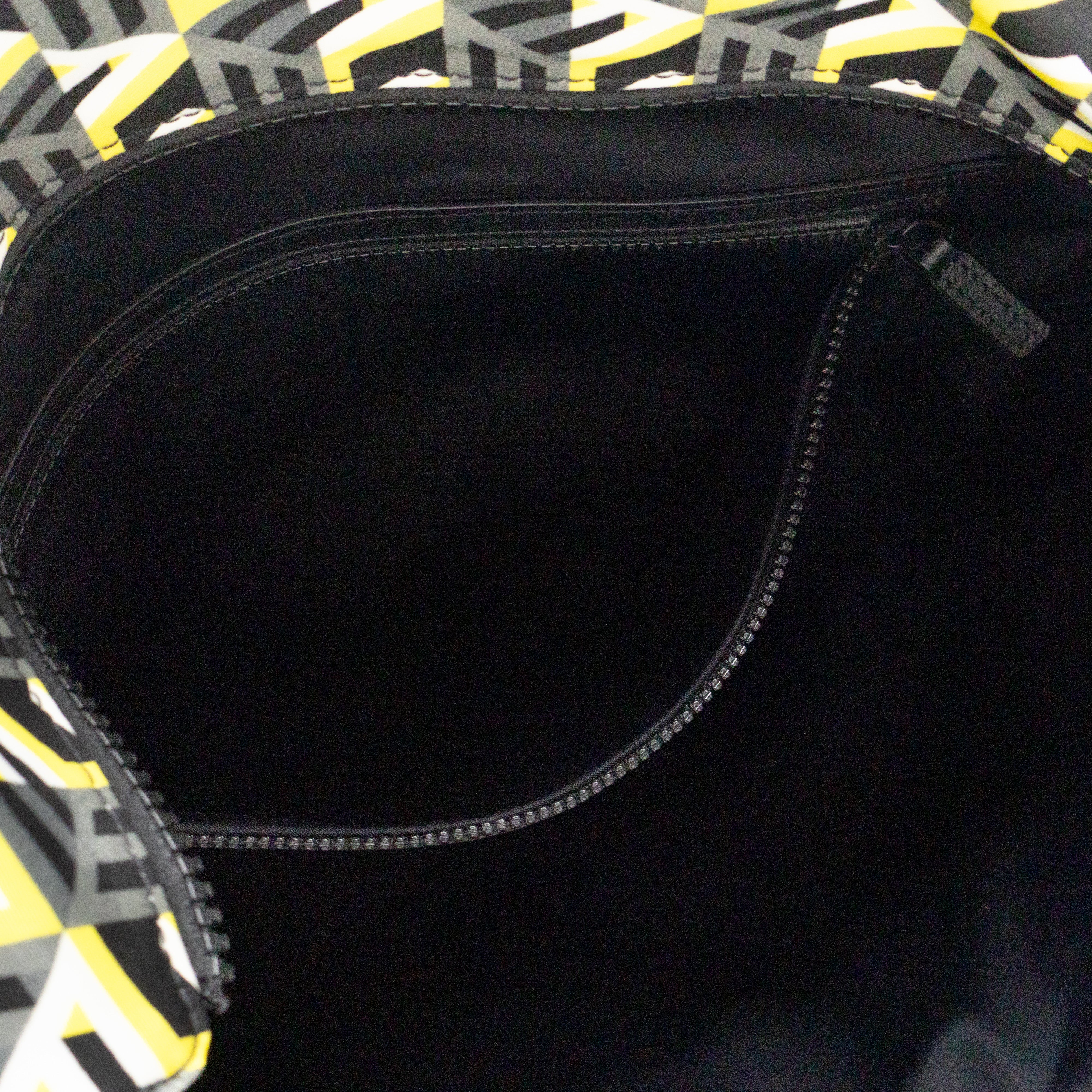 Cubic Logo Tote Bag Yellow Nylon