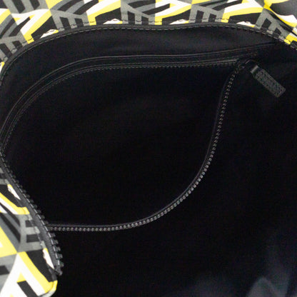 Cubic Logo Tote Bag Yellow Nylon