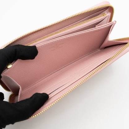 Zippy Wallet Damier Azur Rose Ballerine