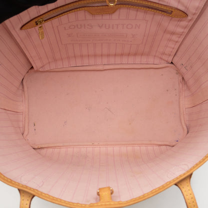 Neverfull MM Damier Azur Rose Ballerine