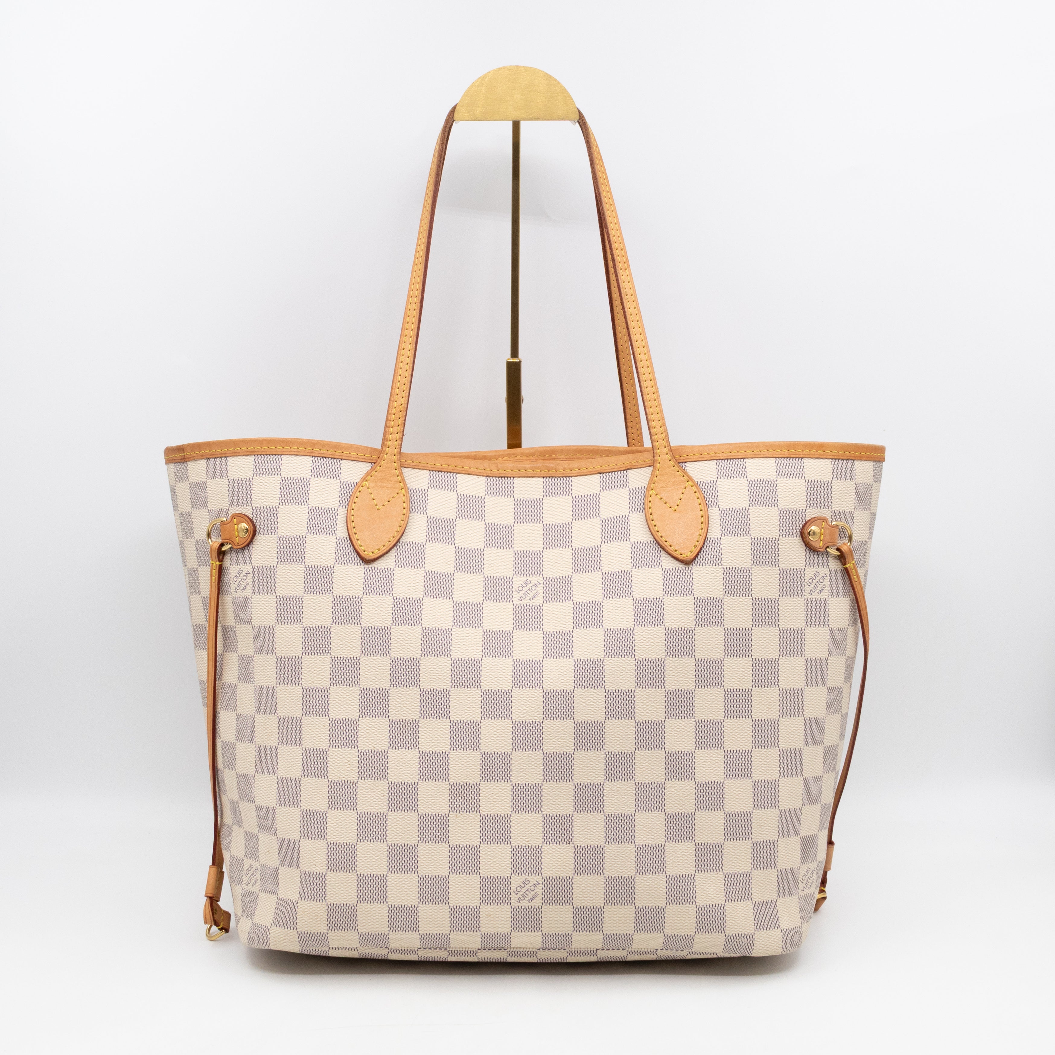 Neverfull MM Damier Azur Rose Ballerine