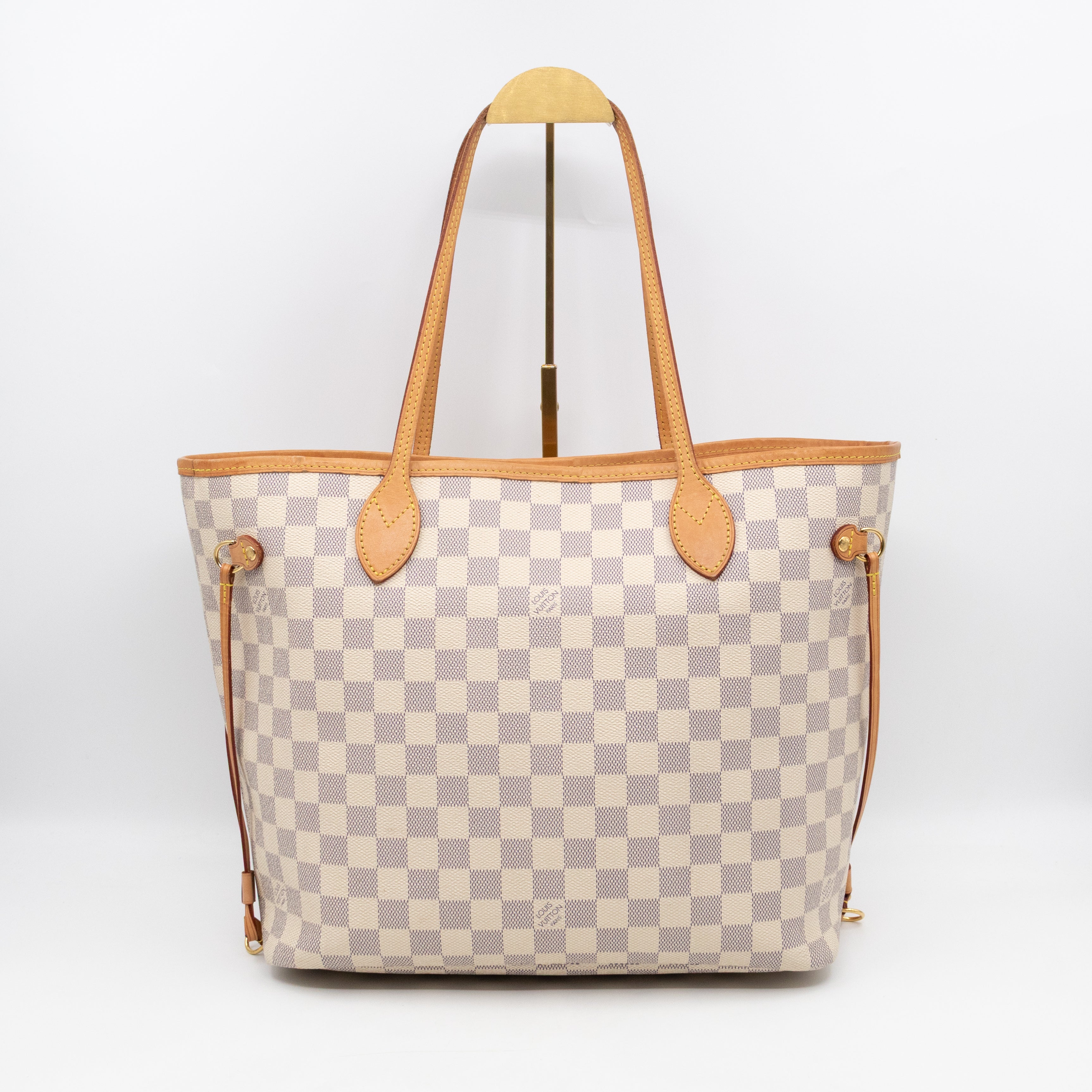 Neverfull MM Damier Azur Rose Ballerine