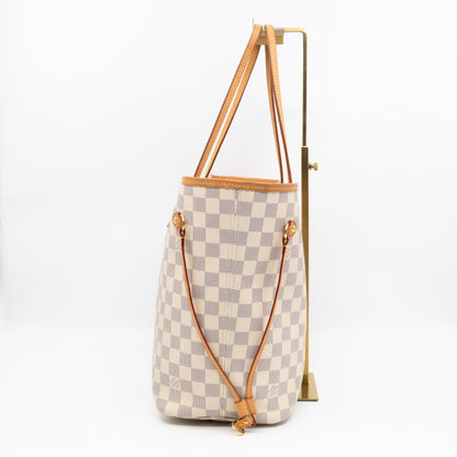 Neverfull MM Damier Azur Rose Ballerine