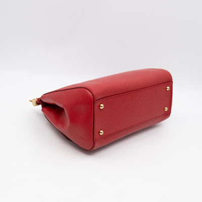 Sicily Medium Red Dauphine Leather