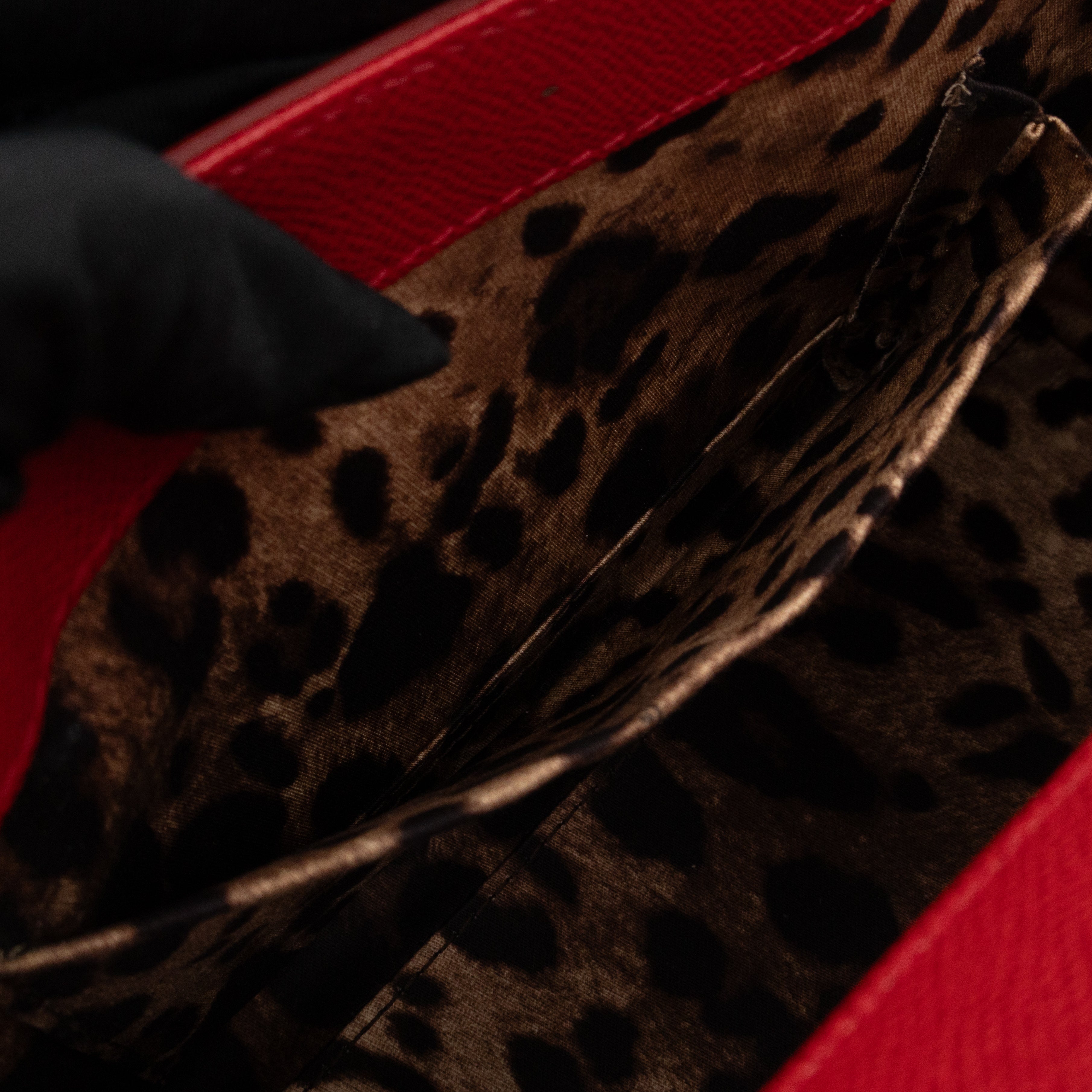 Sicily Medium Red Dauphine Leather