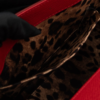 Sicily Medium Red Dauphine Leather