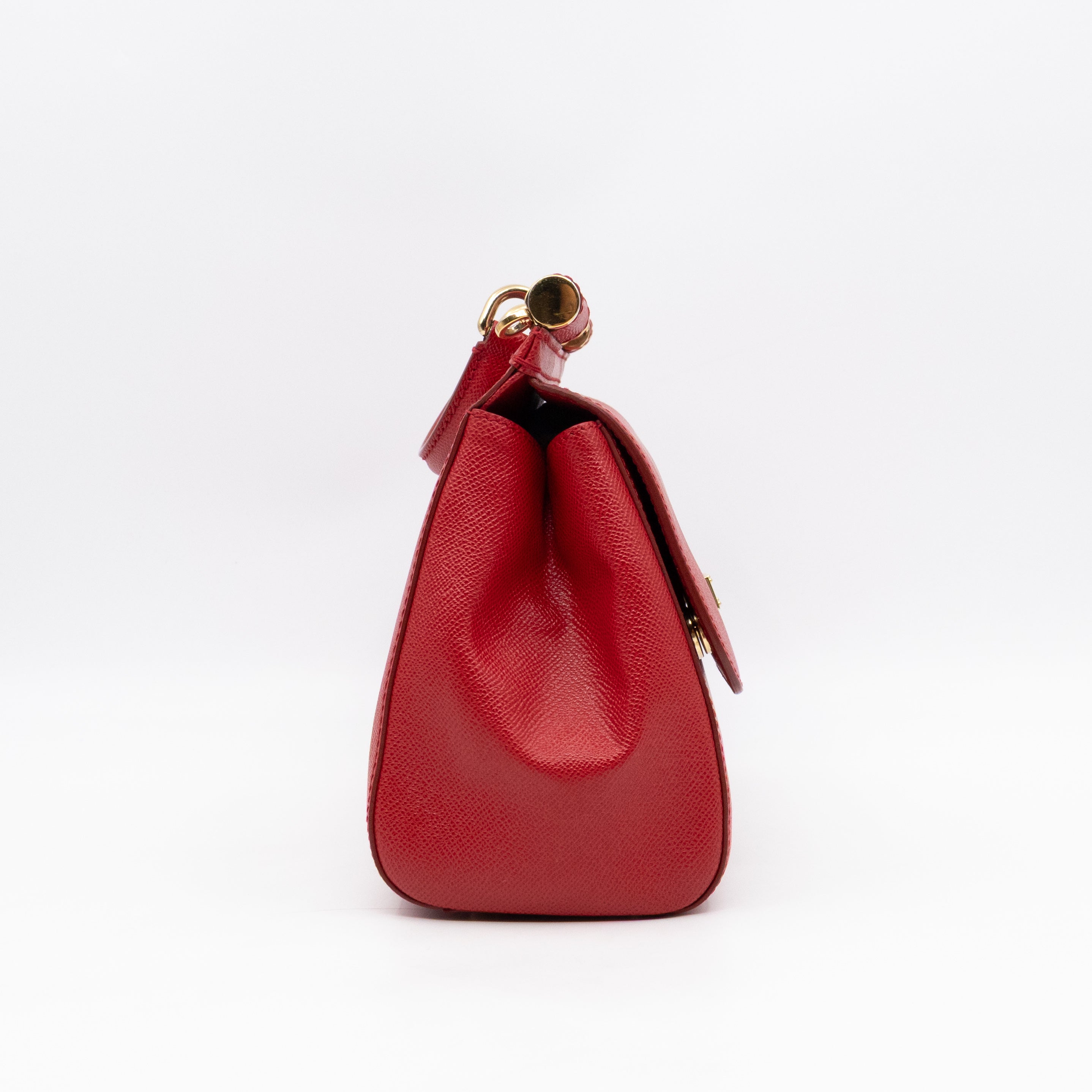 Sicily Medium Red Dauphine Leather