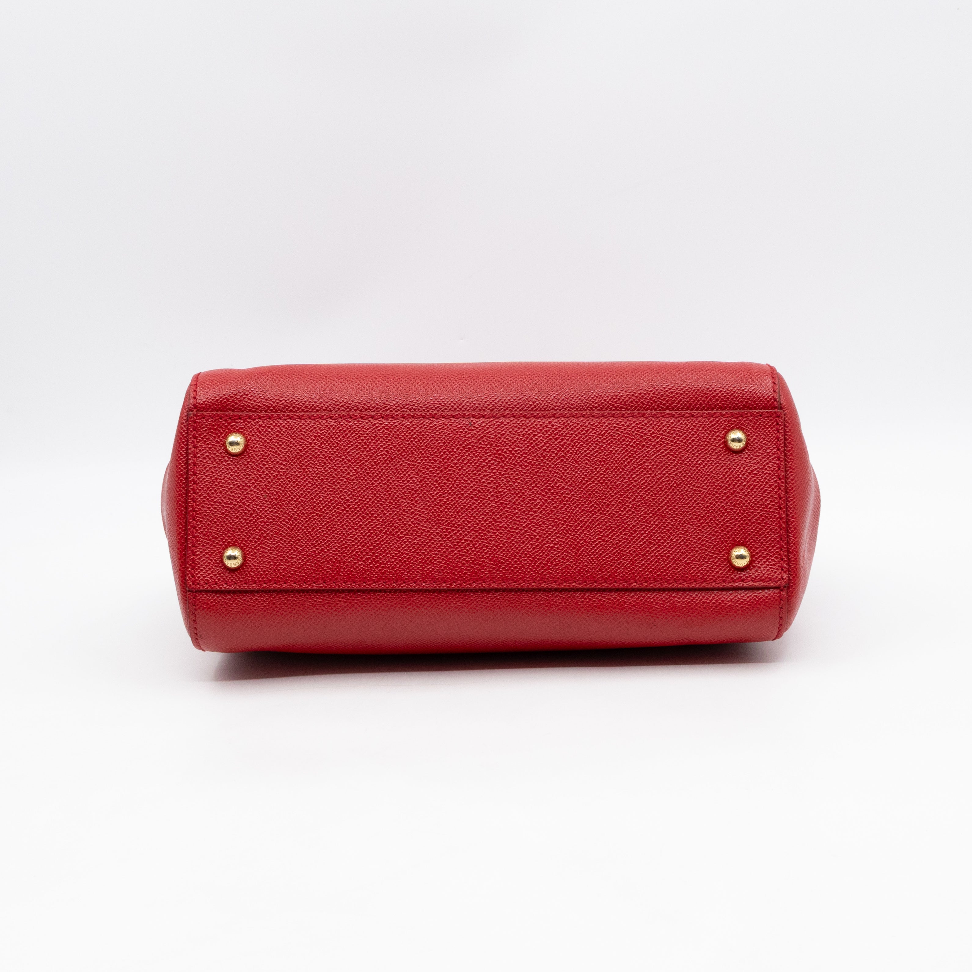 Sicily Medium Red Dauphine Leather