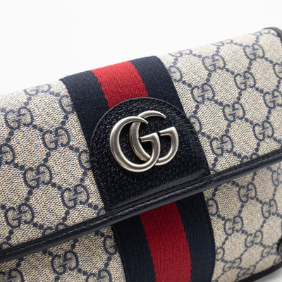 Ophidia Small Belt bag GG Supreme Navy Leather 85/34