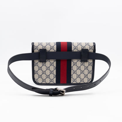 Ophidia Small Belt bag GG Supreme Navy Leather 85/34