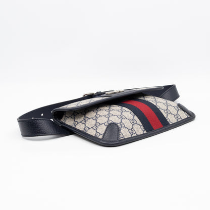 Ophidia Small Belt bag GG Supreme Navy Leather 85/34