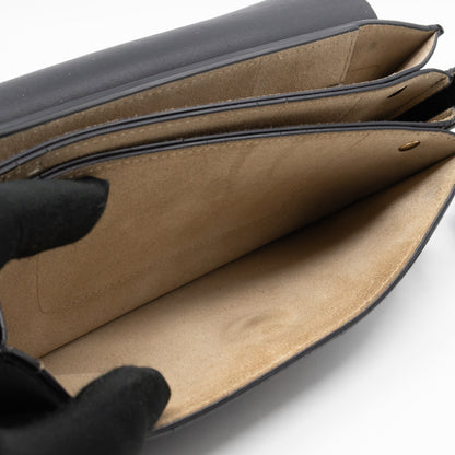 Faye Crossbody Black Leather & Suede