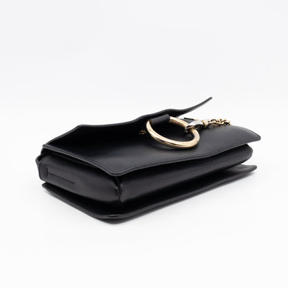 Faye Crossbody Black Leather & Suede