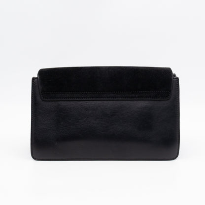 Faye Crossbody Black Leather & Suede