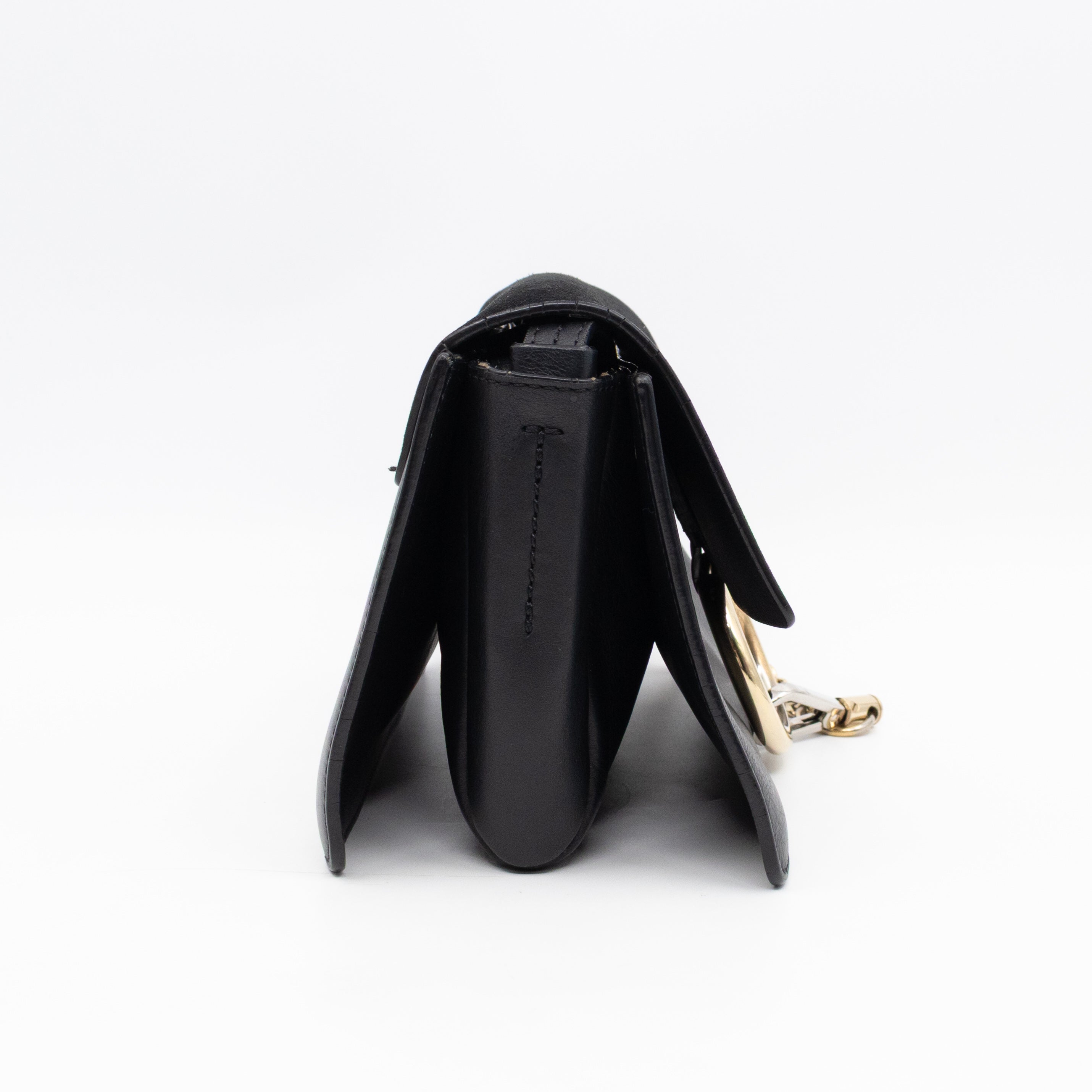 Faye Crossbody Black Leather & Suede
