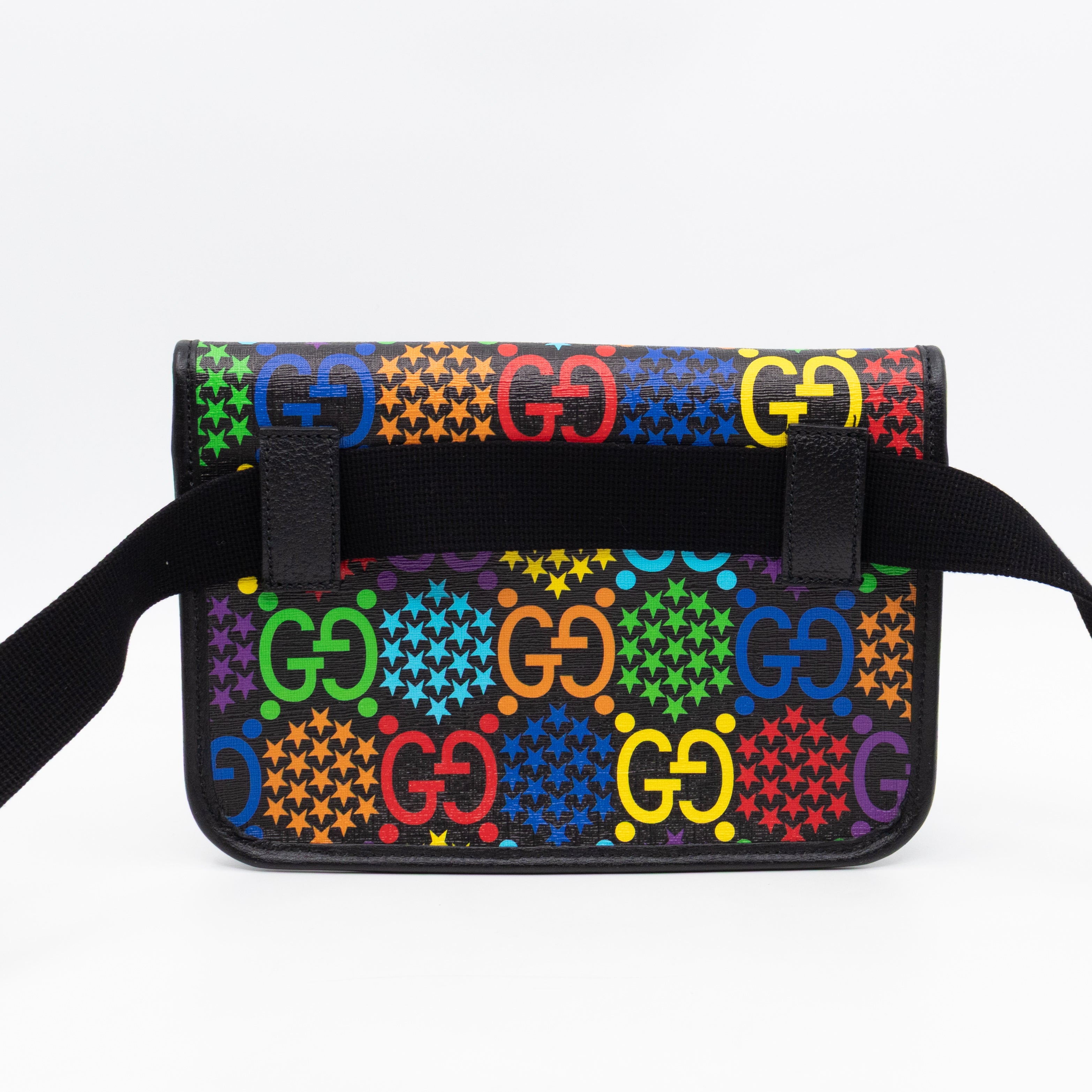 GG Belt Bag Black GG Psychedelic Canvas