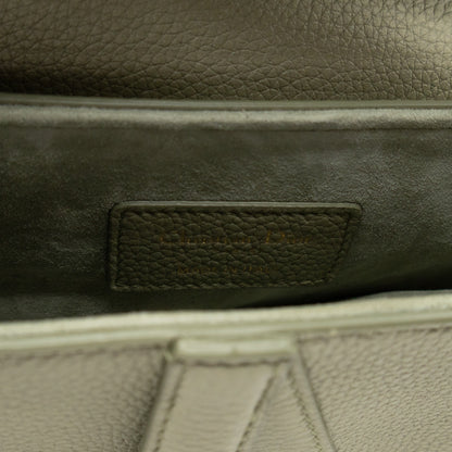 Mini Saddle Bag Light Green Leather