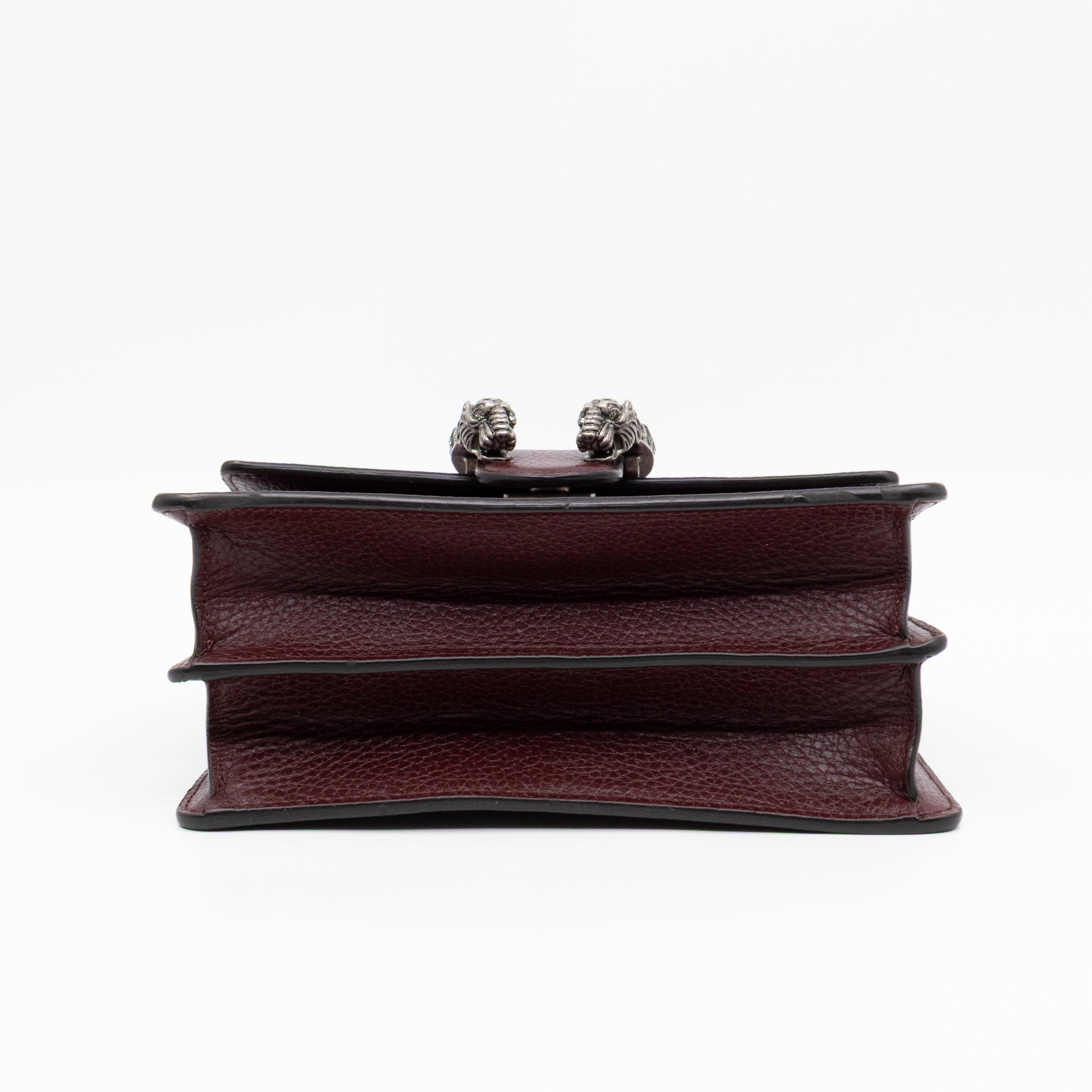 Dionysus Mini Bamboo Top Handle Burgundy Leather
