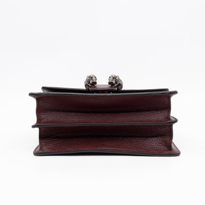 Dionysus Mini Bamboo Top Handle Burgundy Leather
