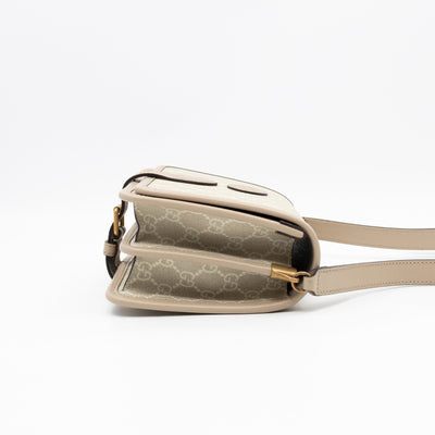 Mini Crossbody Bag Interlocking G Beige GG Supreme Canvas