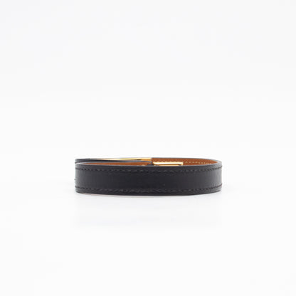 Rivale Double Tour Bracelet Black Leather
