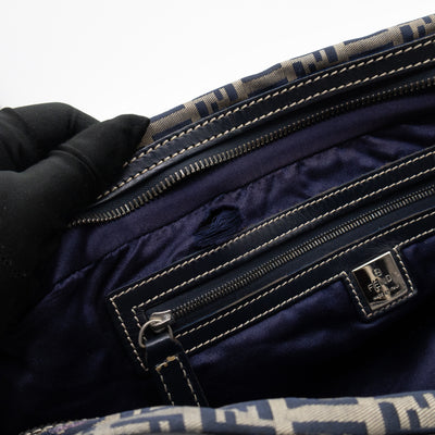 Zucchino Canvas Bag Grey & Navy