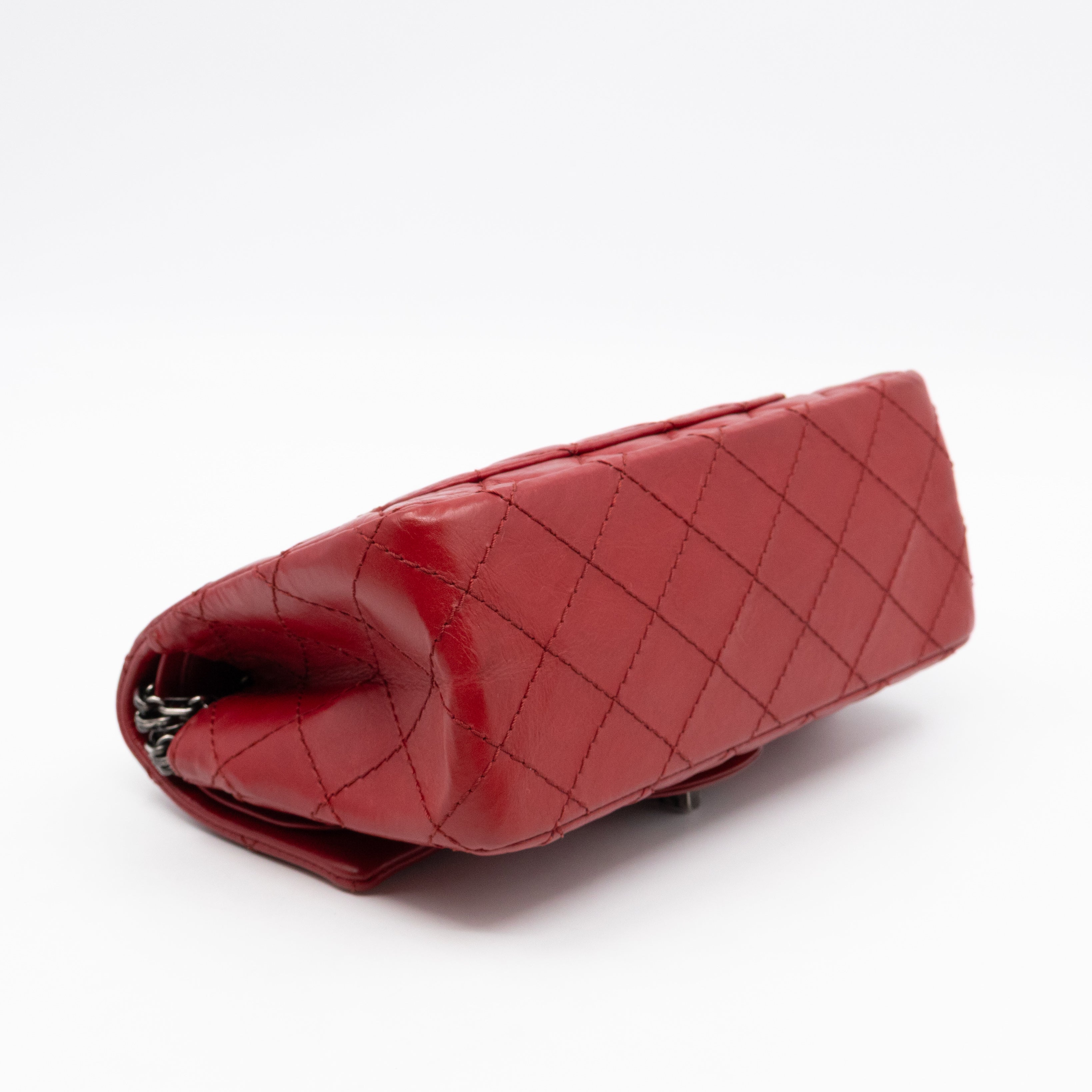 2.55 Reissue Mini Double Flap Red Leather