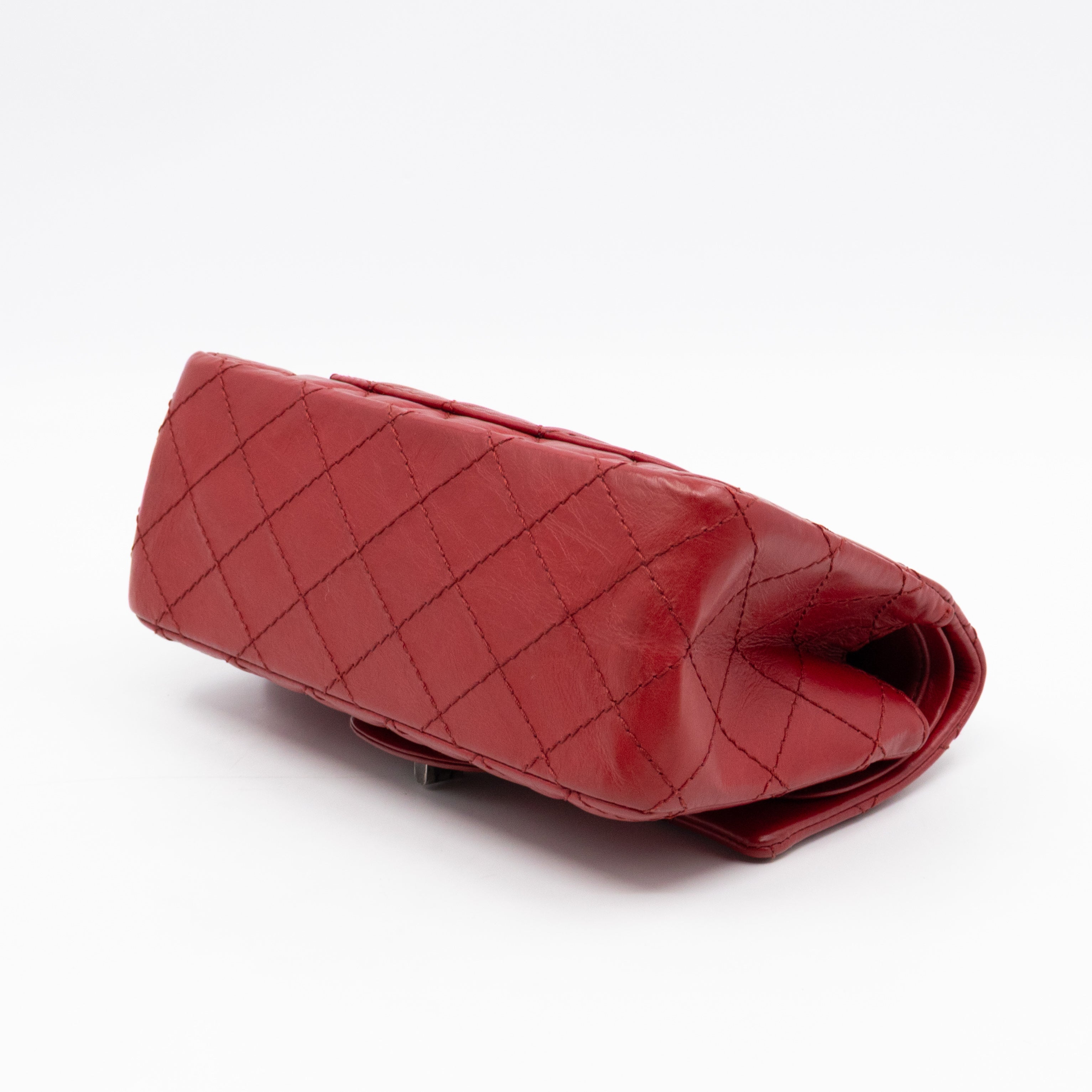 2.55 Reissue Mini Double Flap Red Leather