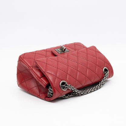 2.55 Reissue Mini Double Flap Red Leather