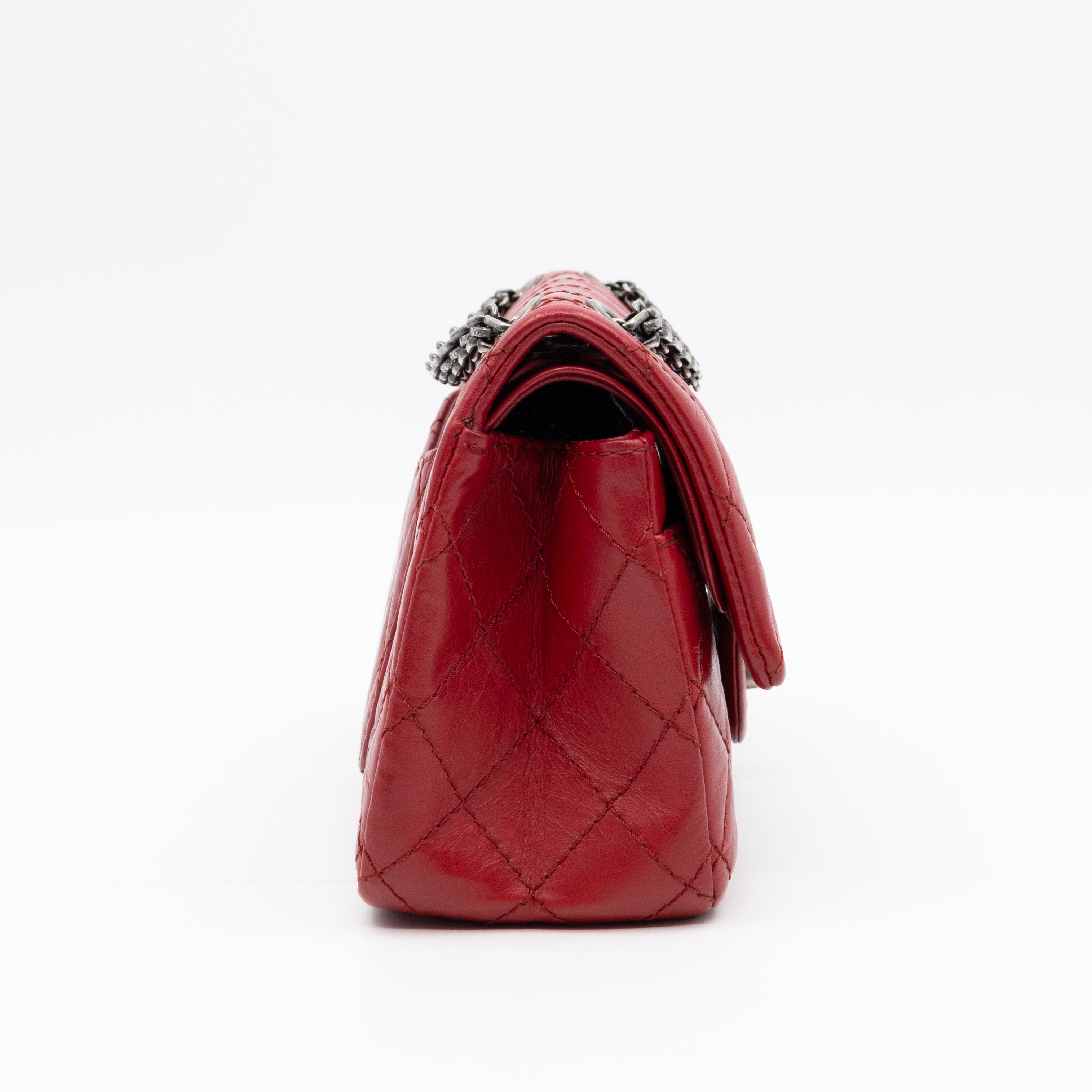 2.55 Reissue Mini Double Flap Red Leather