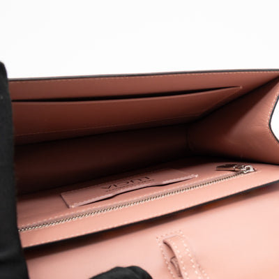 Lucia Twill Bag Majolica Print Leather & Pink Watersnake