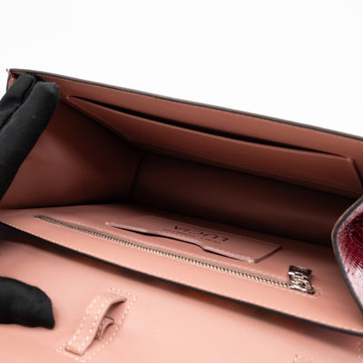 Lucia Twill Bag Majolica Print Leather & Pink Watersnake