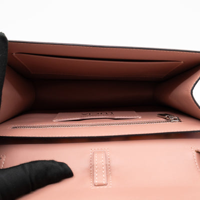 Lucia Twill Bag Majolica Print Leather & Pink Watersnake