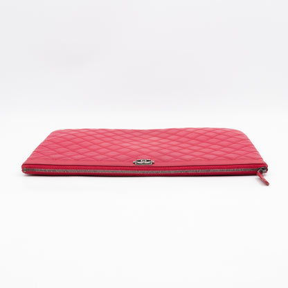 Boy O Case Clutch Large Pink Leather