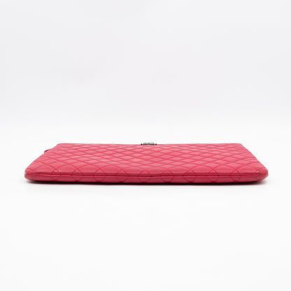 Boy O Case Clutch Large Pink Leather
