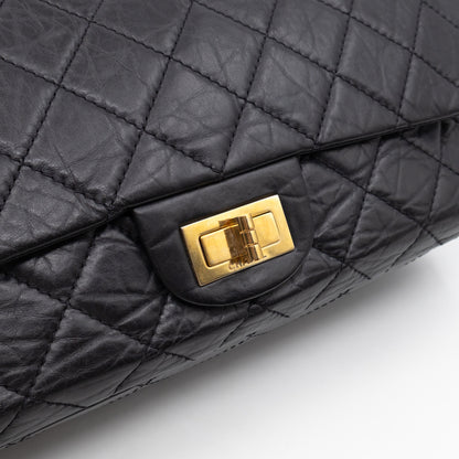 2.55 Reissue 227 Double Flap Bag Black Leather