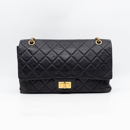 2.55 Reissue 227 Double Flap Bag Black Leather
