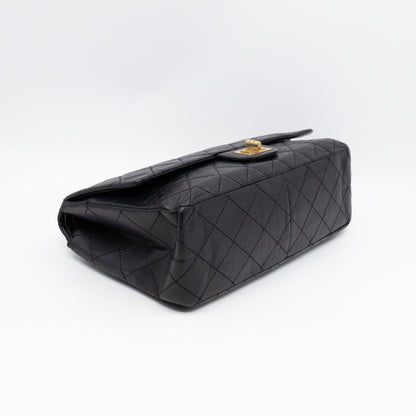 2.55 Reissue 227 Double Flap Bag Black Leather