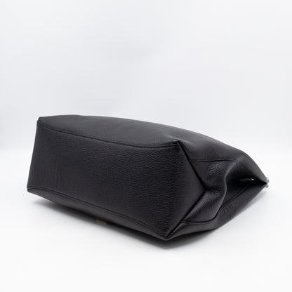 Freya Hobo Large Black Leather