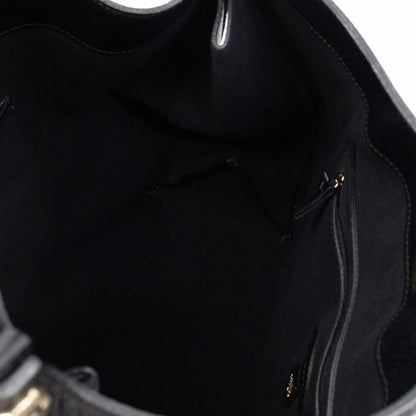 Freya Hobo Large Black Leather