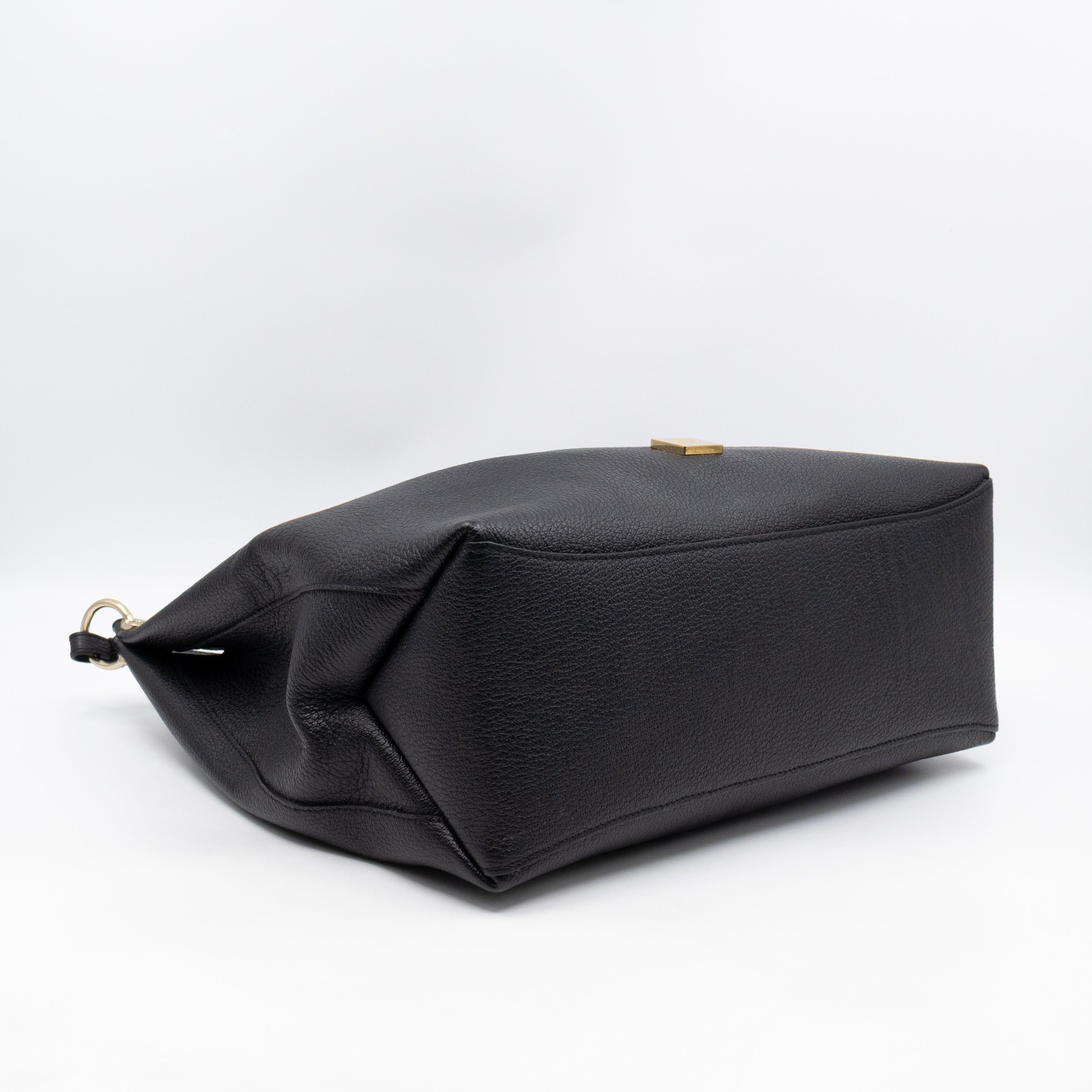 Freya Hobo Large Black Leather