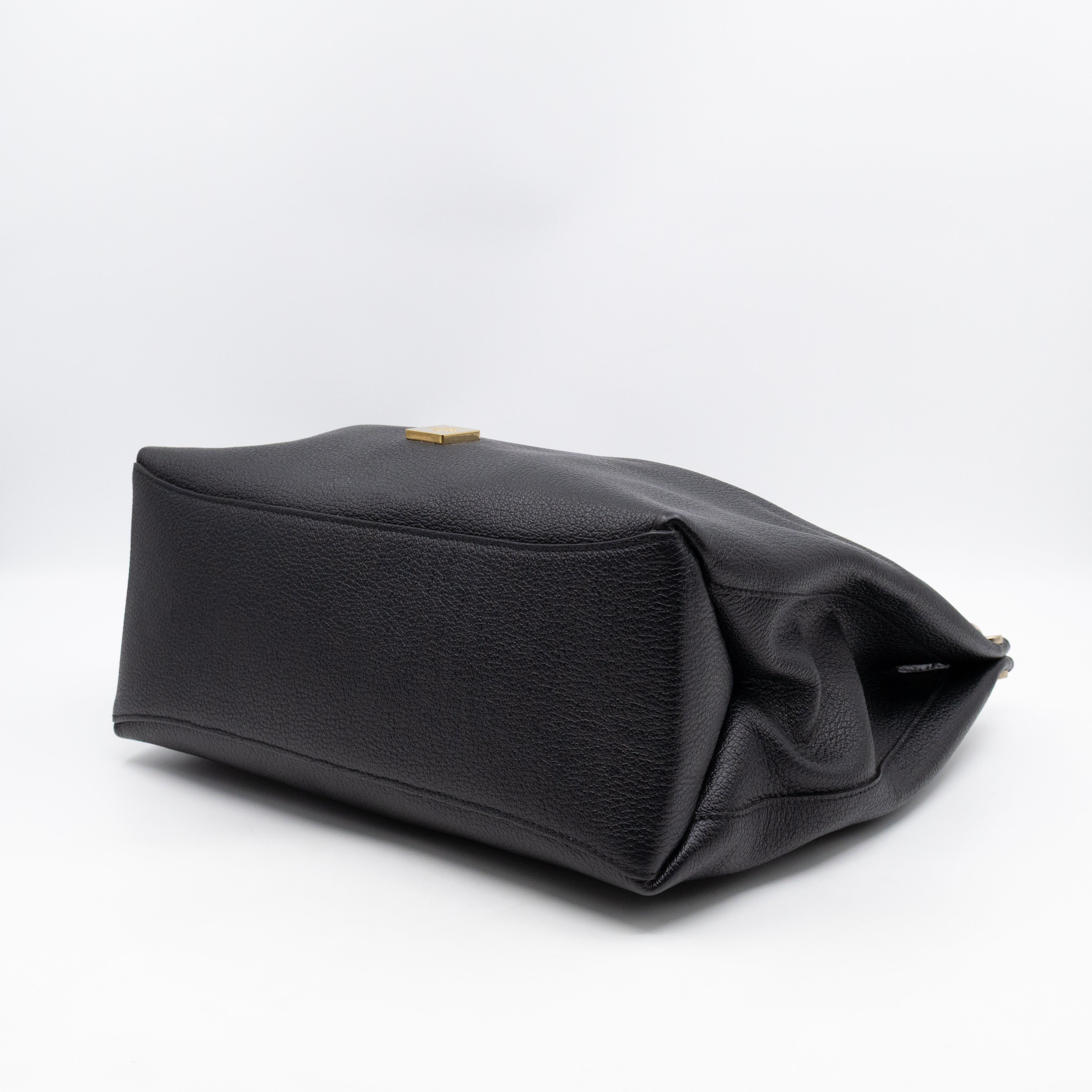 Freya Hobo Large Black Leather