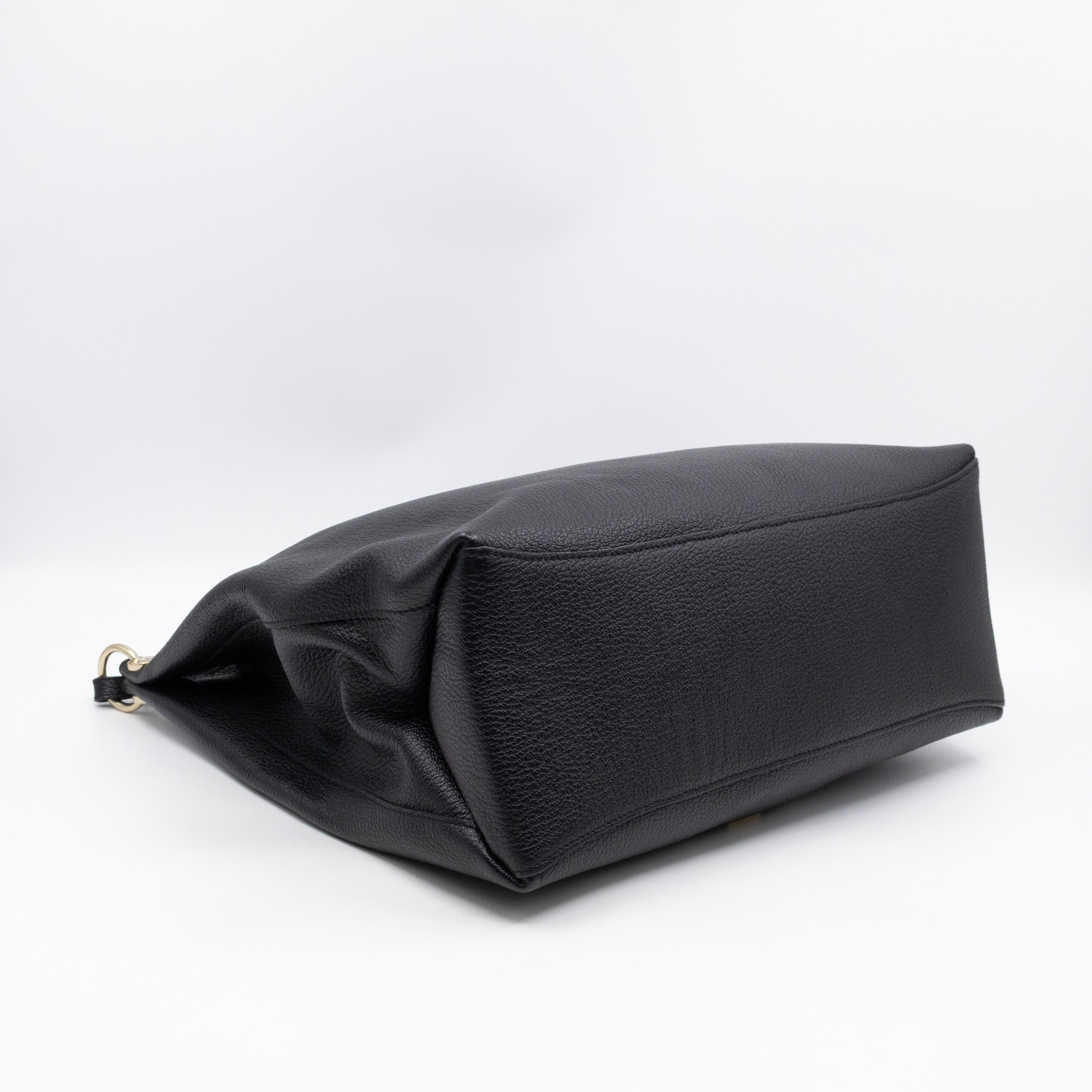Freya Hobo Large Black Leather