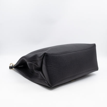 Freya Hobo Large Black Leather