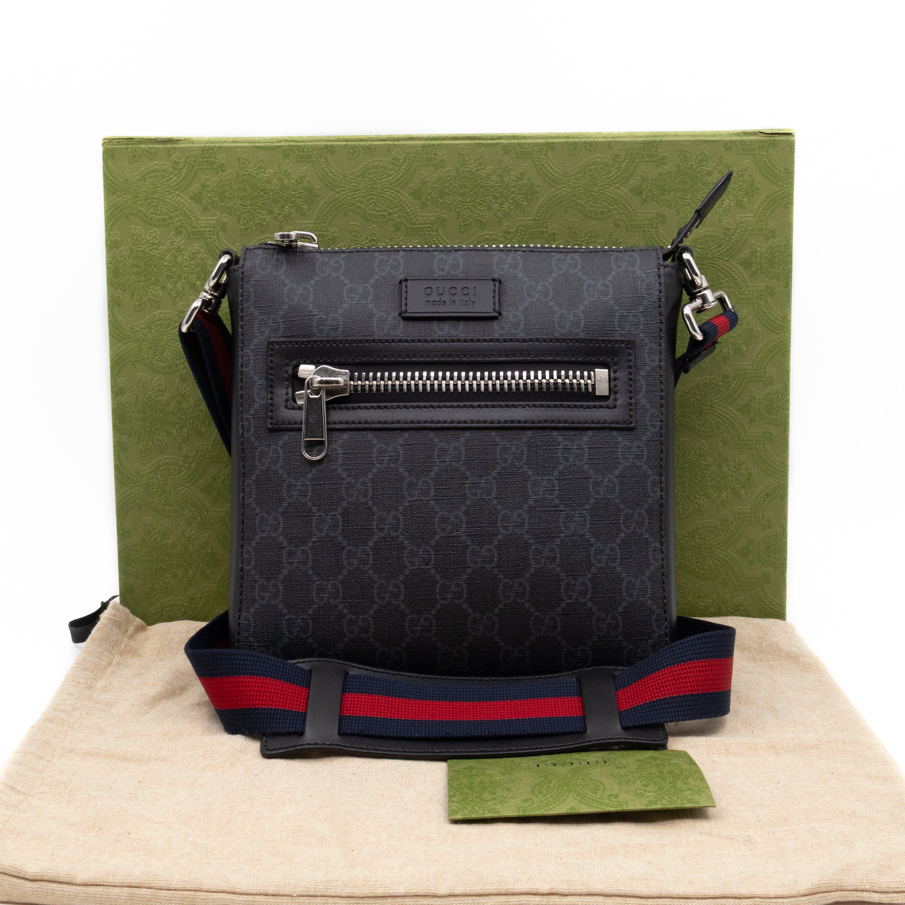 Small Messenger GG Supreme Black