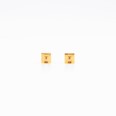Cage d'H Earrings Red Gold